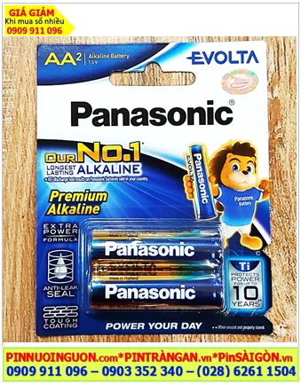 Panasonic LR6EG/2B; Pin LR6EG/2B; Pin AA 1.5v Panasonic Evolta LR6EG/2B chính hãng _Vỉ 2viên